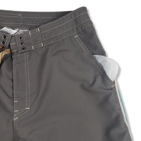 New Howler Brothers sz 31 Grey Chandler Old School Board Short Swim trunks w/tag - Picture 8 of 12